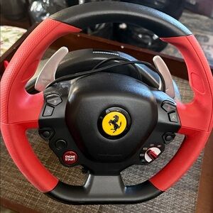 Ferrari Thrustmaster Steering Wheel for XBox. No pedal